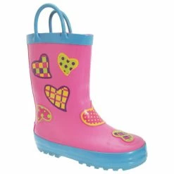 Cotswold Childrens Puddle Boot/Little Girls Boots (Hearts) Apparel