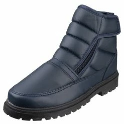 Cotswold Adults Unisex Grit Zip Up Winter Boots Shoes Navy