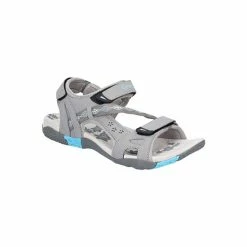 Cotswold Womens/Ladies Whichford Touch Fasten Sandal - Gray/Light Blue Sandals