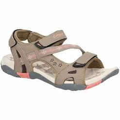 Cotswold Womens/Ladies Whichford Touch Fasten Sandal -Taupe/Pink Sandals