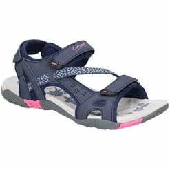 Cotswold Womens/Ladies Whichford Touch Fasten Sandal - Navy/Fushia Sandals