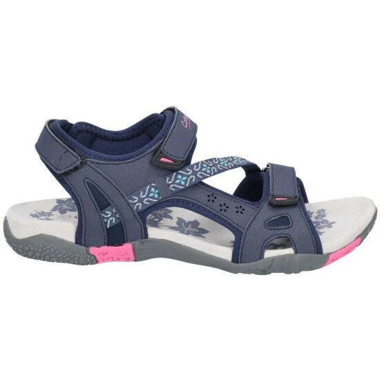 Cotswold Womens/Ladies Whichford Touch Fasten Sandal - Navy/Fushia Sandals - Image 2