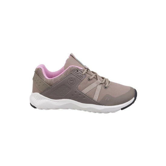 Cotswold Womens/Ladies Luckington Casual Sneakers - Taupe/Pink/White - Image 2