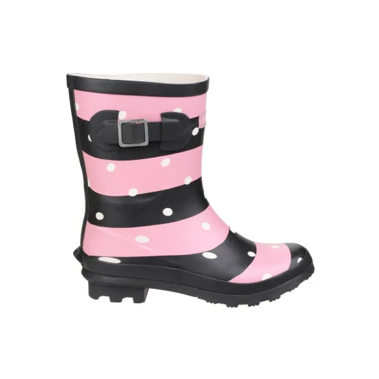 Cotswold Womens/Ladies Badminton Patterned Waterproof Wellies - Stripe Boots - Image 4