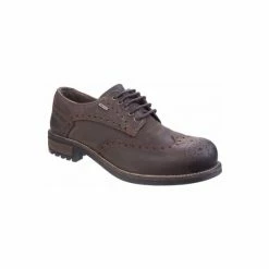 Cotswold Mens Oxford Lace Up Shoes Brown