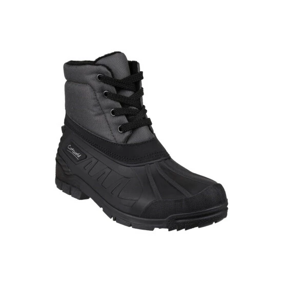 Cotswold Womens/Ladies Leoni Lace Up Wellington Boots - Gray