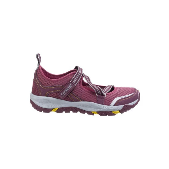 Cotswold Womens/Ladies Norton Mary Jane Hiking Shoe Sneakers Wine - Image 3