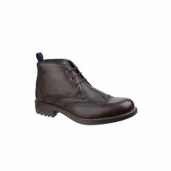 Cotswold Mens Avening Brogue Leather Chukka Boots (Brown) Shoes