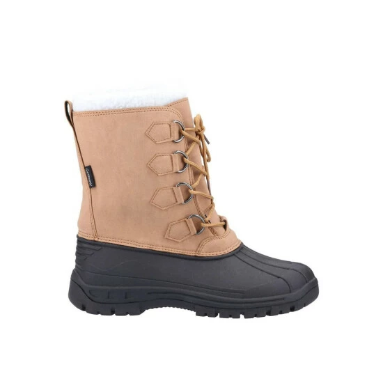 Cotswold Mens Snowfall Winter Boots - Brown - Image 2