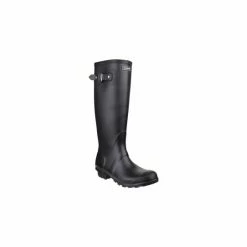 Cotswold Sandringham Buckle-Up Womens Wellington Boots - Black