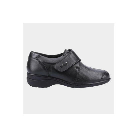 Cotswold Womens/Ladies Cranham 2 Leather Shoes - Black Flats - Image 2