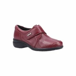 Cotswold Womens/Ladies Cranham 2 Leather Shoes - Red Flats