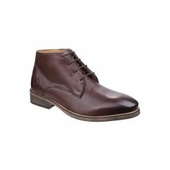 Cotswold Mens Maugesbury Lace Up Leather Oxford Casual Ankle Boots - Dark Brown Shoes