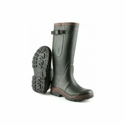 Cotswold Mens Compass Neoprene Rain Boots Shoes Green