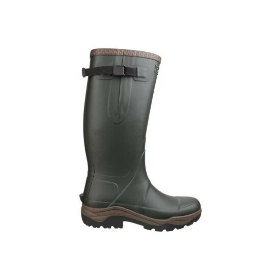 Cotswold Mens Compass Neoprene Rain Boots Shoes Green - Image 2