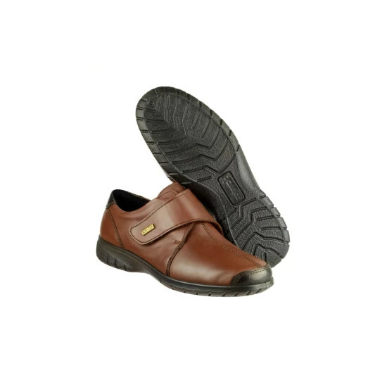 Cotswold Cranham Womens Shoe/Ladies Shoes - Brown Flats - Image 3