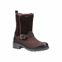 Cotswold Womens/Ladies Randwick Leather Calf Boots - Dark Brown