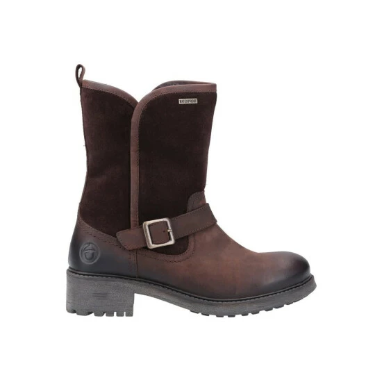 Cotswold Womens/Ladies Randwick Leather Calf Boots - Dark Brown - Image 2