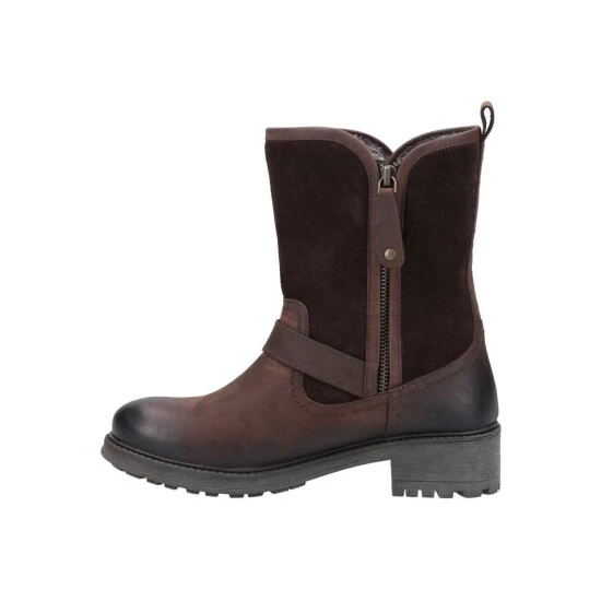 Cotswold Womens/Ladies Randwick Leather Calf Boots - Dark Brown - Image 4
