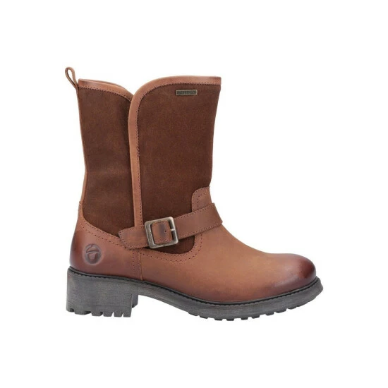Cotswold Womens/Ladies Randwick Leather Calf Boots - Cognac - Image 3