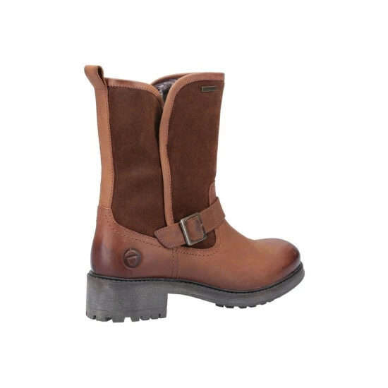 Cotswold Womens/Ladies Randwick Leather Calf Boots - Cognac - Image 5