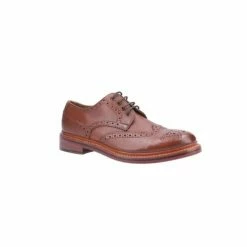 Cotswold Mens Quenington Goodyear Welt Lace Up Leather Shoe - Brown Shoes