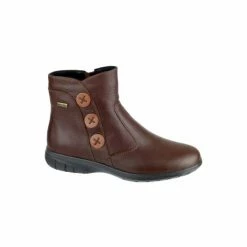 Cotswold Dowdswell Leather Ladies Ankle Boot Boots Chocolate