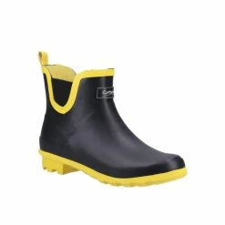 Cotswold Womens/Ladies Blakney Galoshes Boots Black/yellow