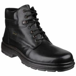 Cotswold Mens Swell Leather Casual Boots - Black Shoes