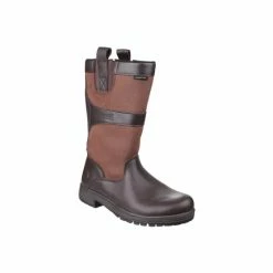Cotswold Womens/Ladies Ascot Waterproof Pull On Wellington Boots - Walnut