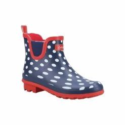 Cotswold Womens/Ladies Blakney Dotted Galoshes Boots Blue/red