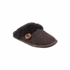 Cotswold Womens/Ladies Lechlade Sheepskin Mule Slippers - Chocolate