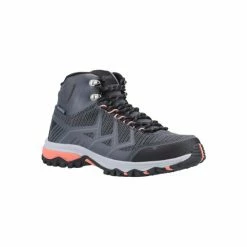 Cotswold Womens/Ladies Wychwood Hiking Boots - Gray/Coral Shoes