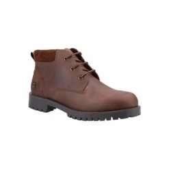 Cotswold Mens Banbury Leather Ankle Boots - Brown