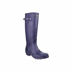 Cotswold Sandringham Buckle-Up Womens Wellington Boots - Purple