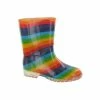 Cotswold PVC Kids Rainbow Welly/Little Girls Boots (Multi) Apparel