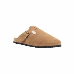 Cotswold Womens/Ladies Ruspidge Suede Slippers - Cognac