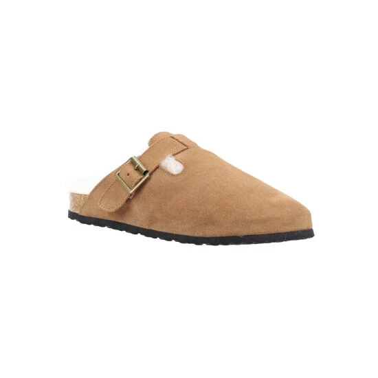Cotswold Womens/Ladies Ruspidge Suede Slippers - Cognac