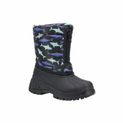 Cotswold Childrens/Kids Iceberg Shark Snow Boots (Black) Apparel