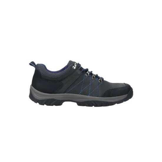 Cotswold Mens Toddington Lace Up Nubuck Leather Shoe - Navy Shoes - Image 3