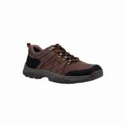 Cotswold Mens Toddington Lace Up Nubuck Leather Shoe - Brown Shoes