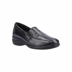 Cotswold Womens/Ladies Hazelton 2 Waterproof Leather Shoes Flats Black