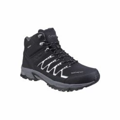 Cotswold Mens Abbeydale Mid Hiking Boots - Black/Gray Shoes
