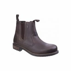 Cotswold Mens Worcester Moisture Wicking Pull On Boots Shoes Brown