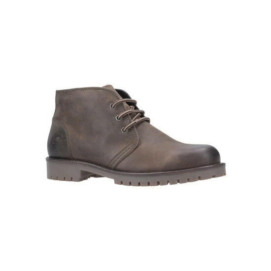 Cotswold Mens Stroud Lace Up Leather Boot - Khaki Shoes