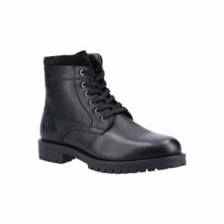 Cotswold Mens Thorsbury Leather Ankle Boots - Black Shoes