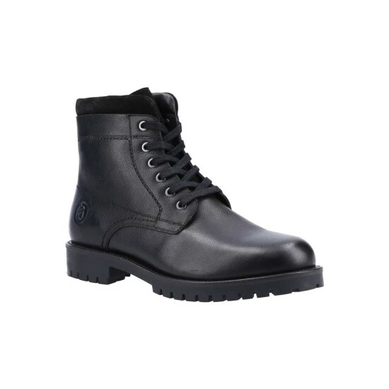 Cotswold Mens Thorsbury Leather Ankle Boots - Black Shoes