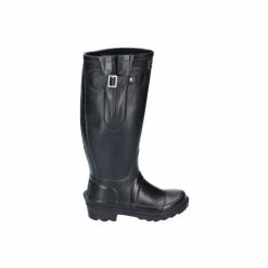 Cotswold Unisex Green Rubber Windsor Galoshes Boot - Black Shoes