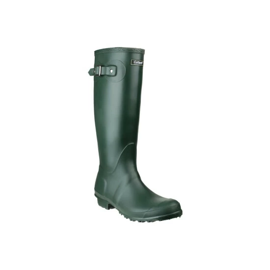 Cotswold Sandringham Buckle-Up Womens Wellington Boots - Green