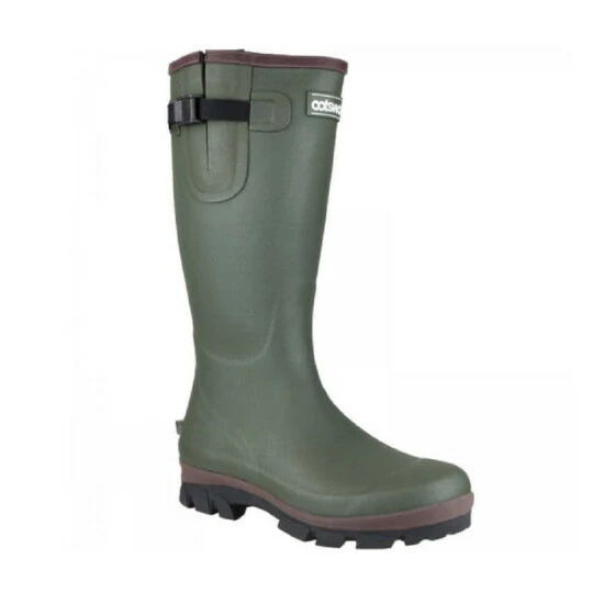 Cotswold Grange Neoprene Mens Wellington Boots - Green Shoes